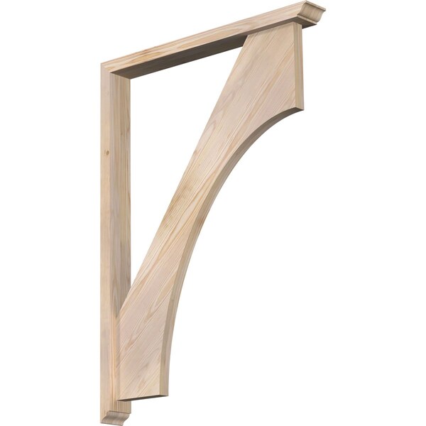 Ekena Millwork Westlake Traditional Smooth Bracket w/ Offset Brace, Douglas Fir, 3 1/2"W x 30"D x 42"H BKT0402X30X42WTL01SDF - main
